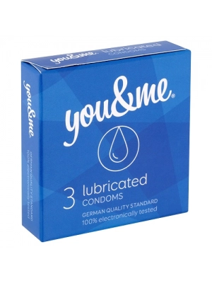 Standardní kondomy - you  &  me Lubricated kondomy 3 ks - 8594068389600