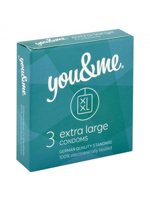 Standardní kondomy - you  &  me Extra Large kondomy 3 ks - 8594068390019