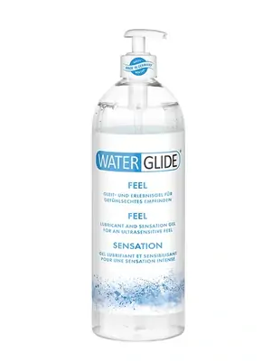 Lubrikační gely na vodní bázi - Waterglide Lubrikační gel Feel 1 l - dc30087