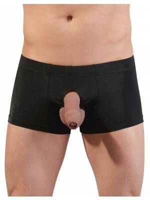 Erotické srandičky - Svenjoyment Pánské boxerky s otvory vpředu - černé - 21303001721 - L