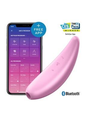 Tlakové stimulátory na klitoris - Satisfyer Curvy 3+ růžový - 4061504001890