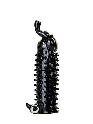 Návleky na penis - Elephant vibrační návlek na penis černý - Shmsht121blk