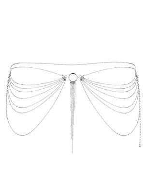 Erotické šperky - Bijoux indiscrets Magnifique stříbrný řetízek přes boky a zadeček - bb0197