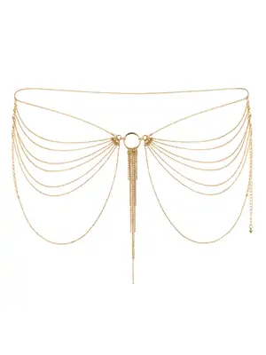 Erotické šperky - Bijoux indiscrets Magnifique zlatý řetízek přes boky a zadeček - bb0184