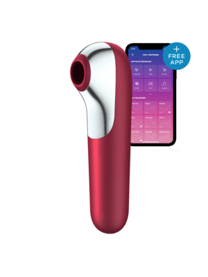 Tlakové stimulátory na klitoris - Satisfyer Dual Love tlakový stimulátor s vibrátorem 2v1 růžový - v360130