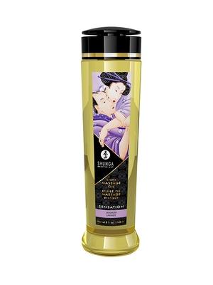 Masážní oleje - Shunga Sensation Lavender masážní olej 240 ml - v271206