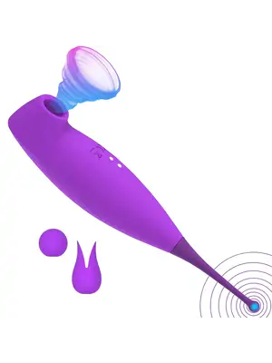 Vibrátory na klitoris - BASIC X  Datel  podtlakový stimulátor klitorisu fialový - BSC00253