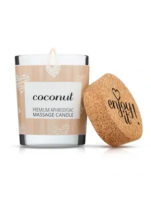 Masážní oleje a svíčky - Enjoy it! Masážní svíčka Coconut 70 ml - 8595630010342