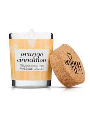 Masážní svíčky - Enjoy it! Masážní svíčka Orange and cinnamon 70 ml - 8595630010373