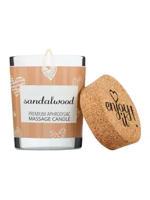 Masážní svíčky - Enjoy it! Masážní svíčka Sandalwood 70 ml - 8595630010359