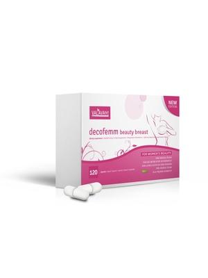 Zpevnění a lepší prokrvení poprsí - DecoFemm Beauty Breast 120 kapslí doplněk stravy - 8595630010052