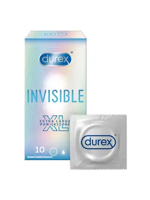 Ultra jemné a tenké kondomy - DUREX kondomy Invisible XL 10 ks - 5900627093100