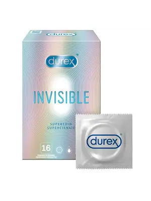Ultra jemné a tenké kondomy - DUREX kondomy Invisible 16 ks - 5900627081411