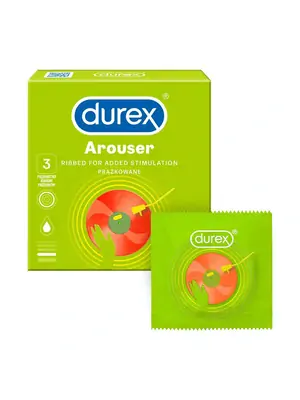Vroubkované kondomy, kondomy s vroubky - DUREX kondomy Arouser 3 ks - 5010232964853