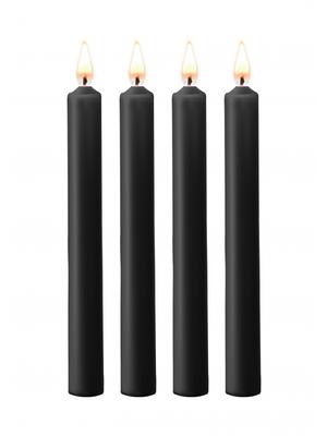 SM svíčky - Ouch! SM svíčky velké 4 ks - černé - shmOU489BLK