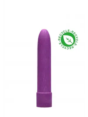 Klasické vibrátory - Natural Pleasure eko vibrátor 14 cm fialový - shmNAT002PUR