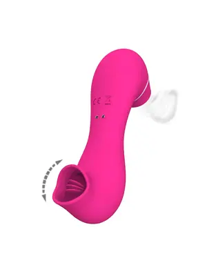 Tlakové stimulátory na klitoris - Romant Laurence oboustranný Suction stimulátor klitorisu - RMT118pnk