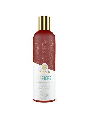 Masážní oleje - DONA Esenciální masážní olej Máta a eukalyptus 120 ml - E27123