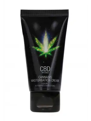 Lubrikační gely na vodní bázi - CBD Cannabis Masturbační krém pro muže 50 ml - shmPHA136