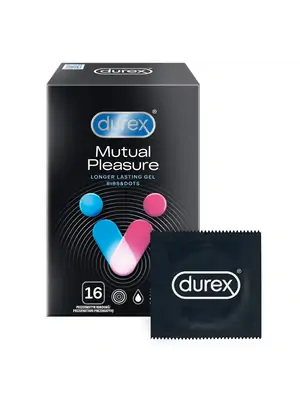 Vroubkované kondomy, kondomy s vroubky - DUREX kondomy Mutual Pleasure 16 ks - 5052197053104