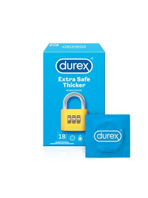 Extra bezpečné a zesílené kondomy - DUREX kondomy Extra Safe Thicker 18 ks - 5052197018936