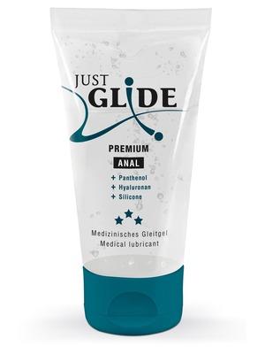 Hybridní lubrikační gely - Just Glide Premium Anal lubrikační gel 50 ml - 6256980000