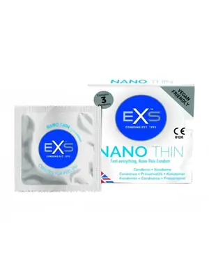 Ultra jemné a tenké kondomy - EXS Nano Thin kondomy 3 ks - shm3EXSNANO