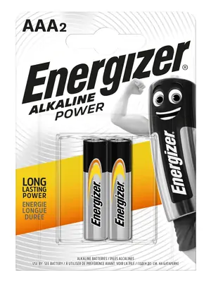 Nabíječky a baterie - Energizer Alkaline Power baterie Mikrotužka AAA/2ks - EB002