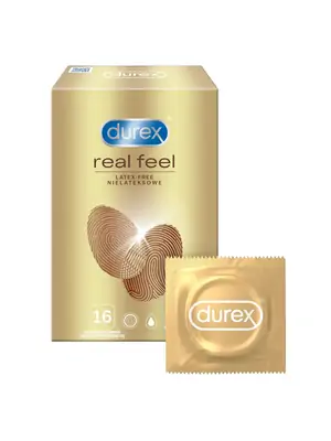 Kondomy bez latexu - Durex Real Feel kondomy 16 ks - 5052197053074