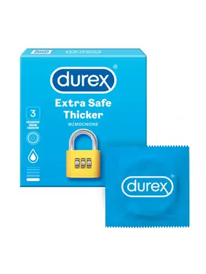 Extra bezpečné a zesílené kondomy - Durex Extra Safe kondomy 3 ks - 5010232967847