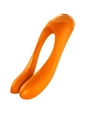 Párové vibrátory - Satisfyer Candy Cane Multifunkční vibrátor - oranžový - sat4004143
