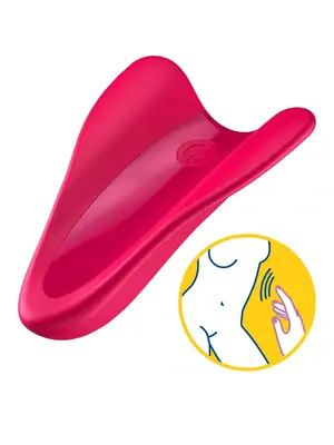 Vibrátory na klitoris - Satisfyer High Fly Vibrátor pod prst - červený - sat4004129