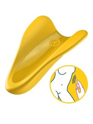 Vibrátory na klitoris - Satisfyer High Fly Vibrátor pod prst - žlutý - sat4004112