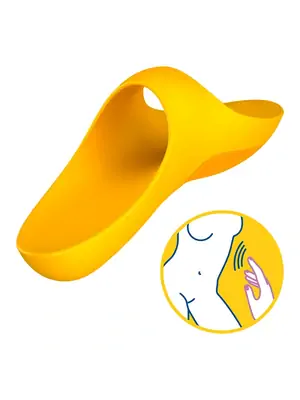 Návleky na prst a prstové vibrátory - Satisfyer Teaser Vibrátor na prst - žlutý - sat4004082