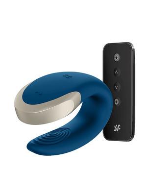 Párové vibrátory - Satisfyer Double Love Párový vibrátor - modrý - sat4002446