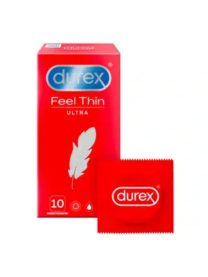 Ultra jemné a tenké kondomy - Durex Feel Thin Ultra kondomy 10 ks - 5997321773421