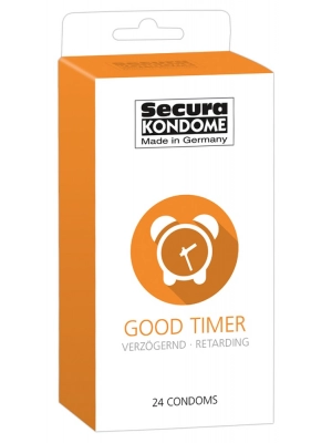 Kondomy prodlužující styk - Secura kondomy Good Timer 24 ks - 4162740000