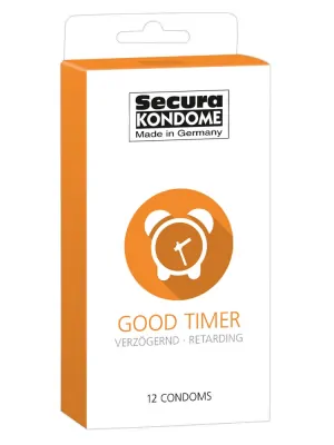 Kondomy prodlužující styk - Secura kondomy Good Timer 12 ks - 4162660000