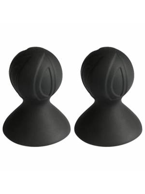 Tipy na valentýnské dárky pro ženy - BASIC X Přísavky na bradavky 2 ks -  černé - BSC00058