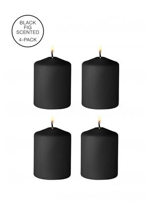 SM svíčky - OUCH! SM svíčky s vůní 4 ks - černé - shmOU567BLK