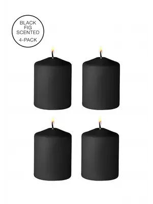 SM svíčky - OUCH! SM svíčky s vůní 4 ks - černé - shmOU567BLK