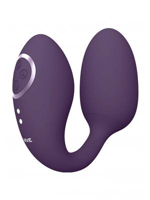 Vibrační vajíčka - VIVE Aika Vibrační vajíčko a vibrátor na klitoris 2v1 - fialový - VIVE028PUR