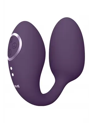 Vibrační vajíčka - VIVE Aika Vibrační vajíčko a vibrátor na klitoris 2v1 - fialový - VIVE028PUR