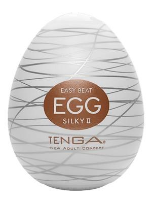 Nevibrační masturbátory - Tenga Egg Silky II. masturbátor - 50002380000-ks