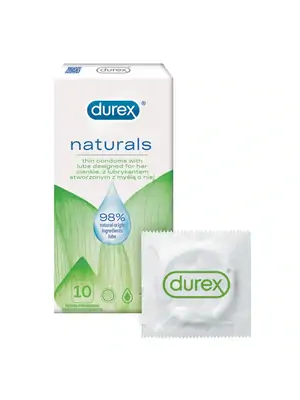 Speciální kondomy - Durex Naturals kondomy 10 ks - 5900627095692
