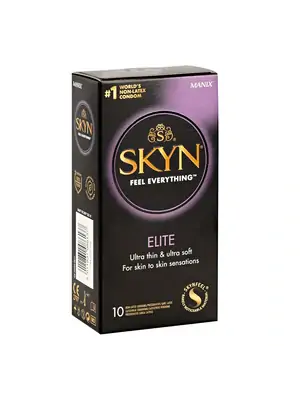 Kondomy bez latexu - SKYN kondomy Elite 10 ks - 5011831089763