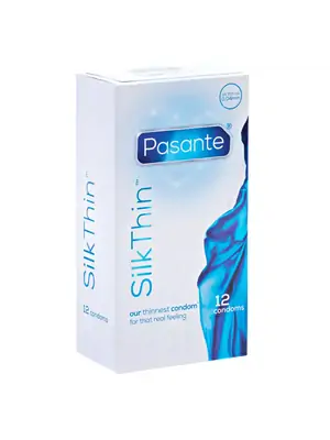 Ultra jemné a tenké kondomy - Pasante kondomy Silk Thin 12 ks - pasanteSilkThin-12ks