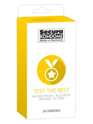 Standardní kondomy - Secura kondomy Test the Best 24 ks - 4156260000