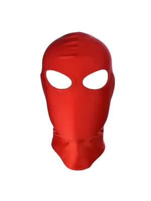 BDSM doplňky - BASIC X maska na obličej s otvory pro oči červená - BSC00165red