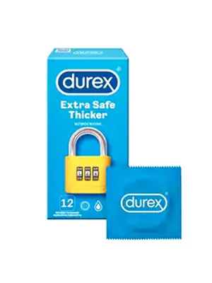 Extra bezpečné a zesílené kondomy - Durex Extra Safe kondomy 12 ks - 5010232964600